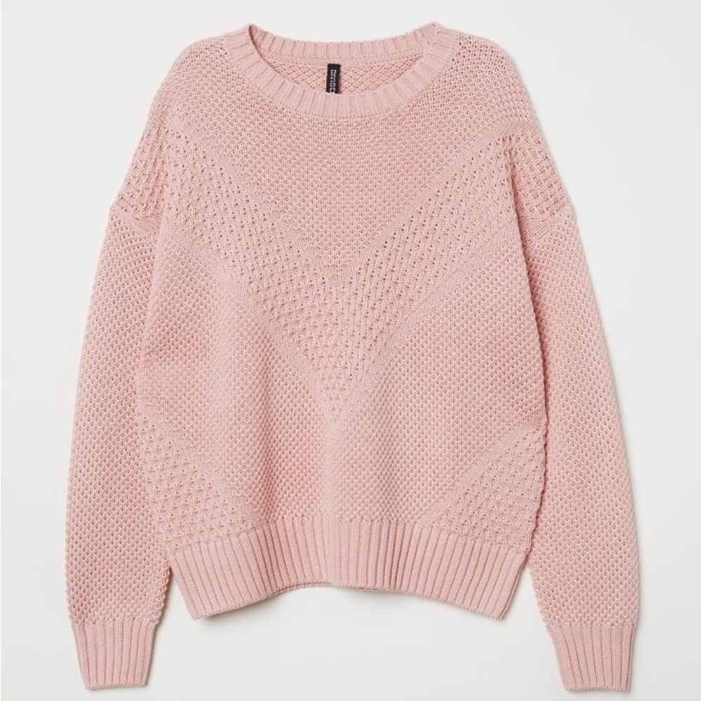 Pink knit sweater